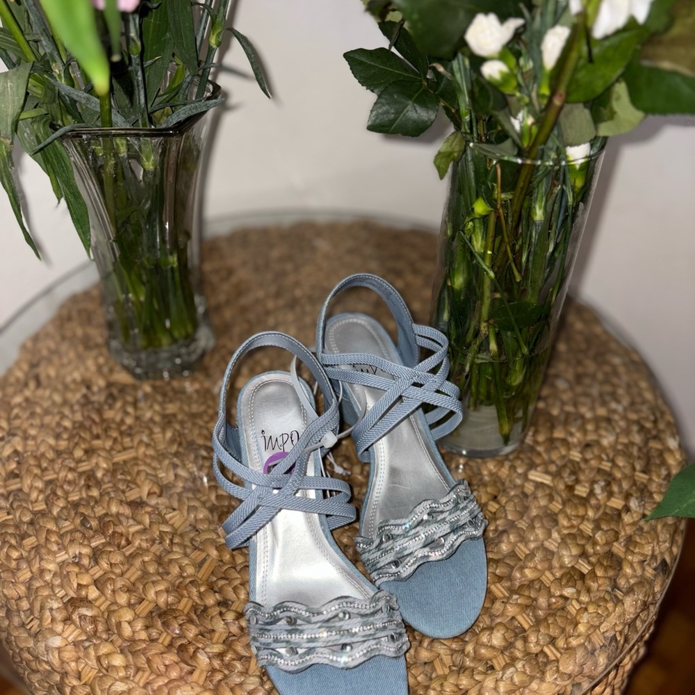 Impo Blue Sparkle Wedges